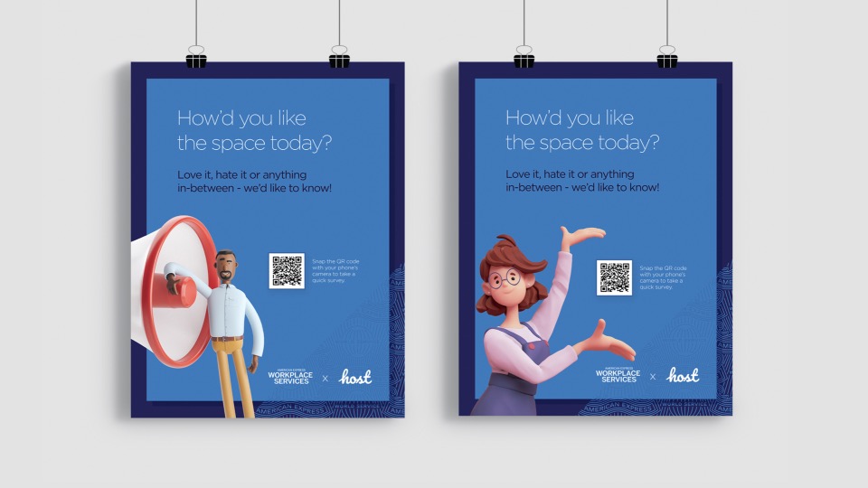 Amex Host site signage